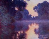 克劳德莫奈 - Arm of the Seine near Giverny at Sunrise